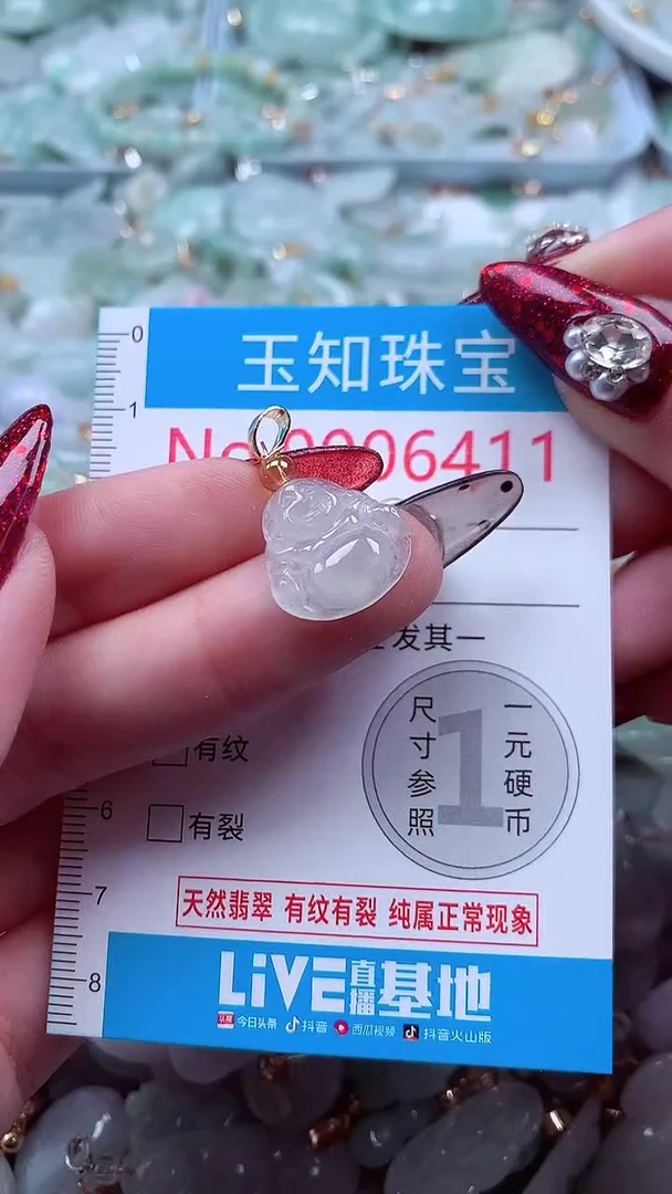 吊坠(不含链)未镶嵌翡翠6411