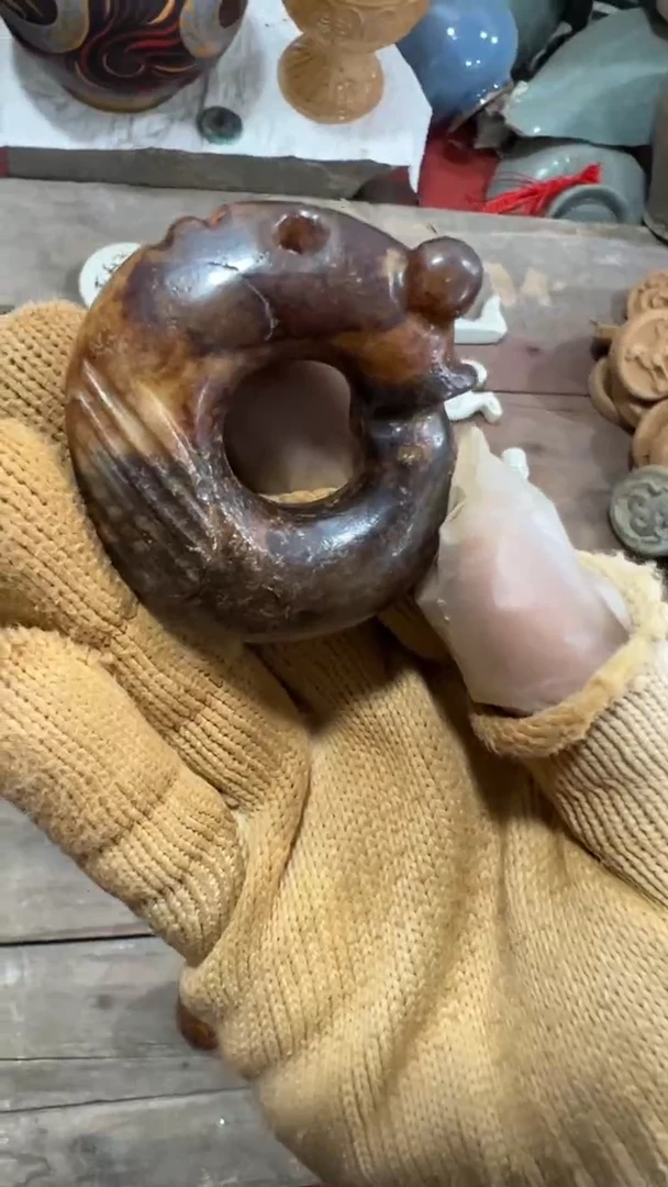 未镶嵌和田玉挂件玉*棒把件摆件88888888