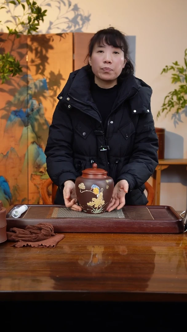 宜兴原矿紫砂茶叶罐