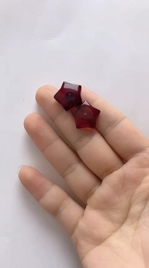 【闪购商品】琥珀裸石银S925镶嵌琥珀耳钉