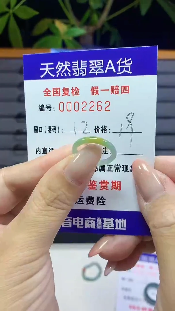 未镶嵌戒指翡翠2262天然翡翠A货