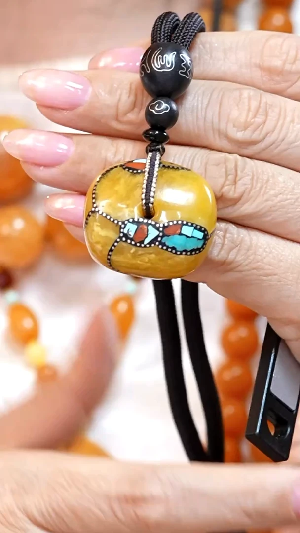 蜜蜡颈饰未镶嵌7674天然蜜蜡珠宝奇石云端妖孽全部保真