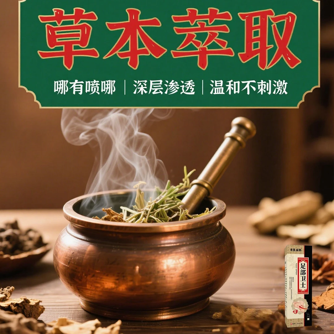 【拍一发二】4脚臭脚痒干裂脱皮手足水泡植物草本温和抑菌止痒喷剂