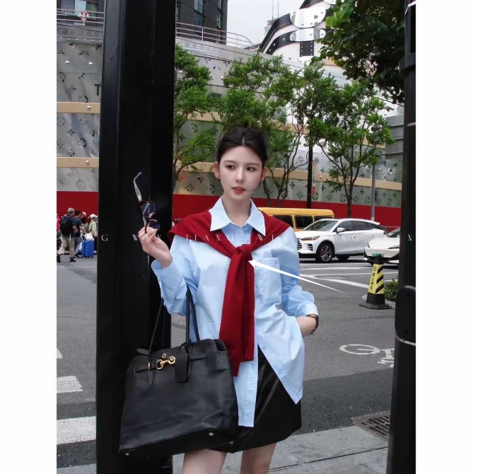 薄款春秋针织外搭披肩外搭女空调小搭肩奶茶色韩范披肩女百搭气质