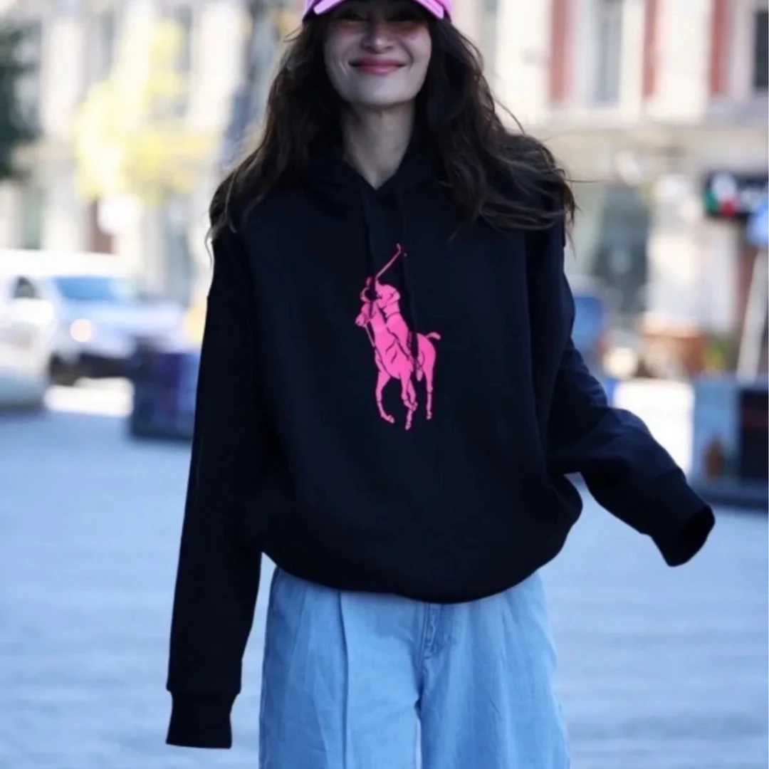 Polo Ralph Lauren卫衣Pink Pony慈善限定款 FW24 连帽长袖 大童