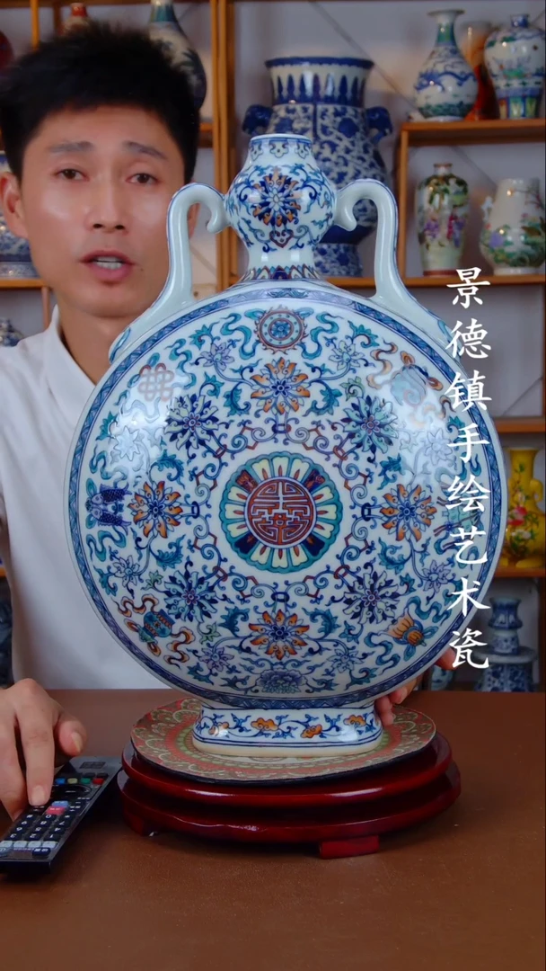 摆件景德镇手工手绘陶瓷摆件79