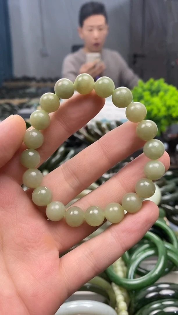 未镶嵌手镯和田玉10mm