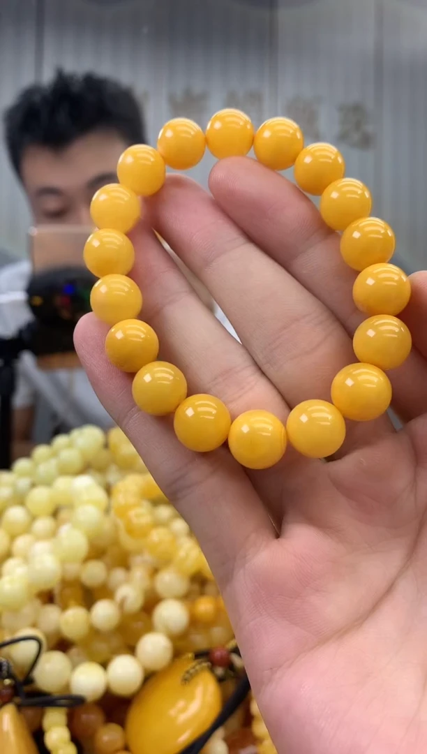裸石蜜蜡未镶嵌手串