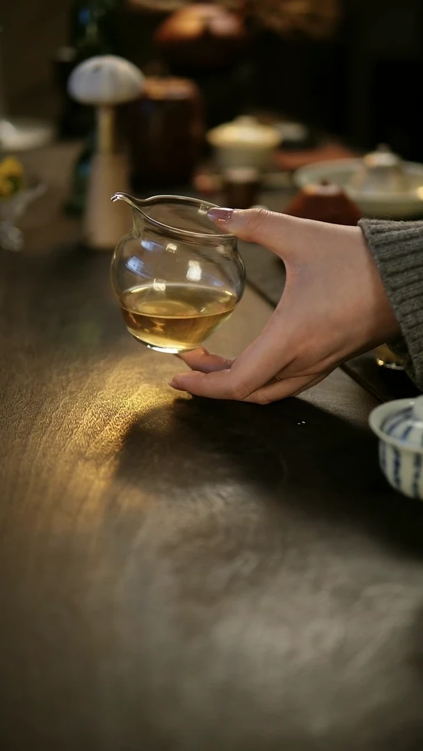 阿眠    高温耐热玻璃公道杯1