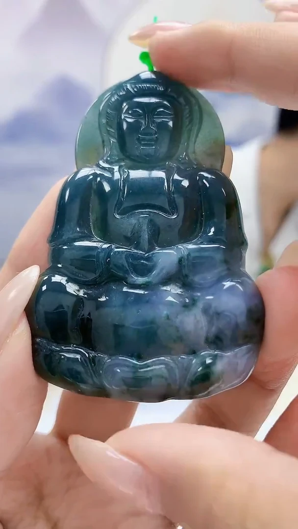 未镶嵌定制翡翠4868xx-毛货挂件41