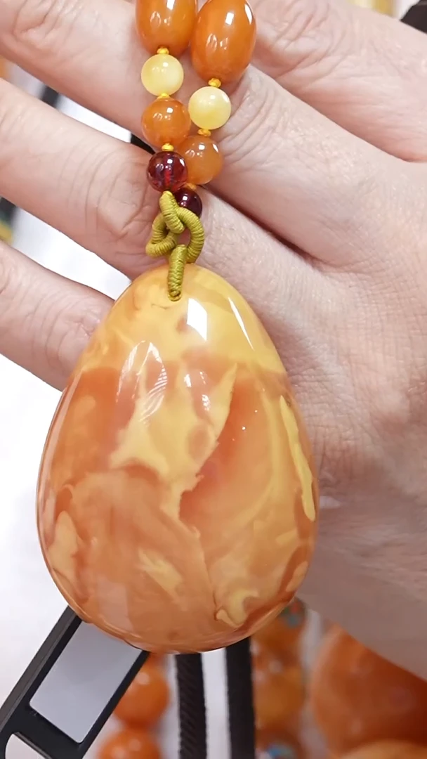 蜜蜡颈饰未镶嵌8712天然蜜蜡珠宝奇石云端妖孽全部保真