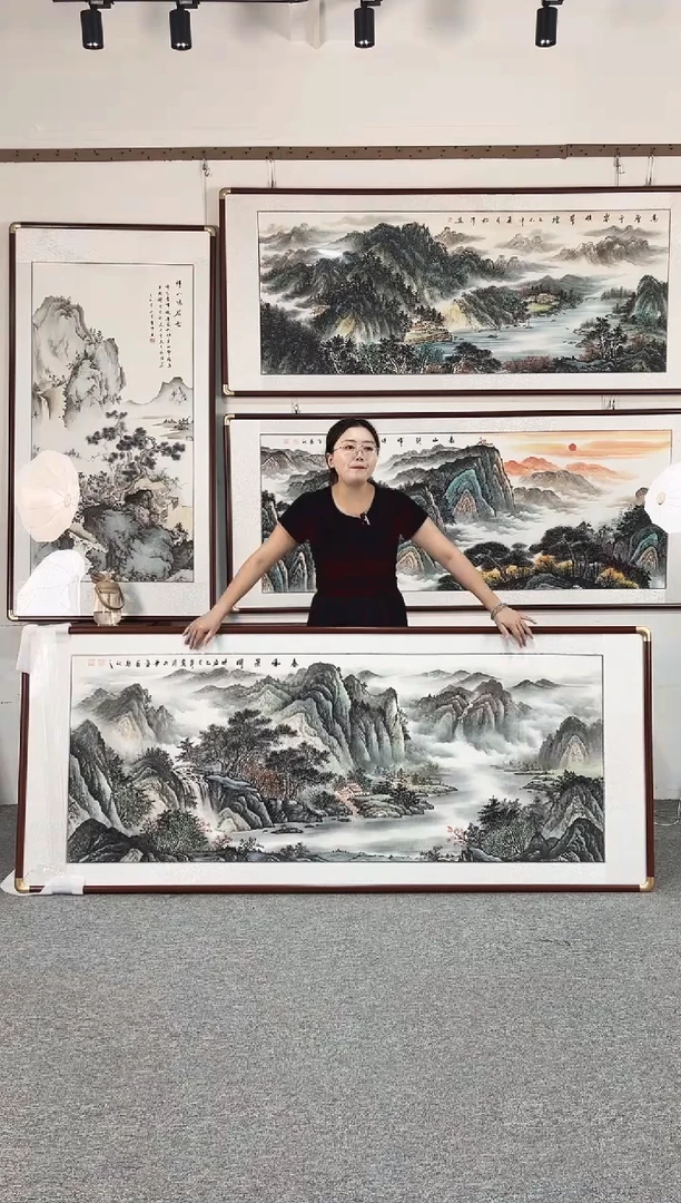 国画纯手绘208x86春和景明