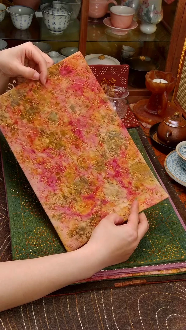 Cici手作刺子绣壶垫杯垫-872