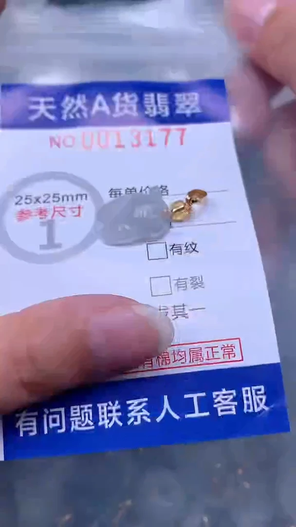 翡翠未镶嵌吊坠(不含链)1