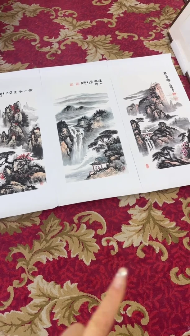 【闪购商品】国画春夏秋冬-王琦四条屏托底作品