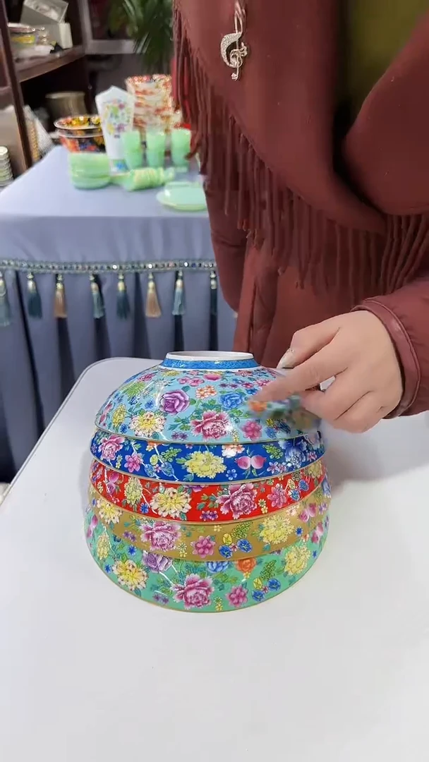 【闪购商品】瓷片8.5英寸元宝盘5个景德镇陶瓷