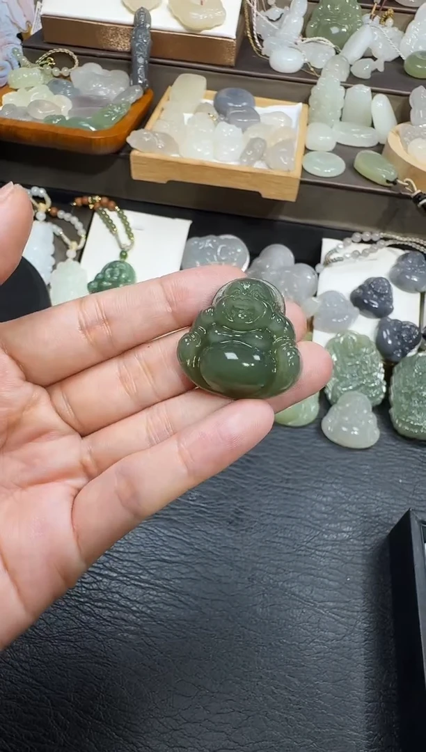 颈饰未镶嵌和田玉平**我30佛公