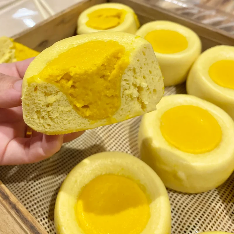 【顺丰送上门】贝贝南瓜奶酪馒头特色香甜手作面点松软夹心果蔬方便