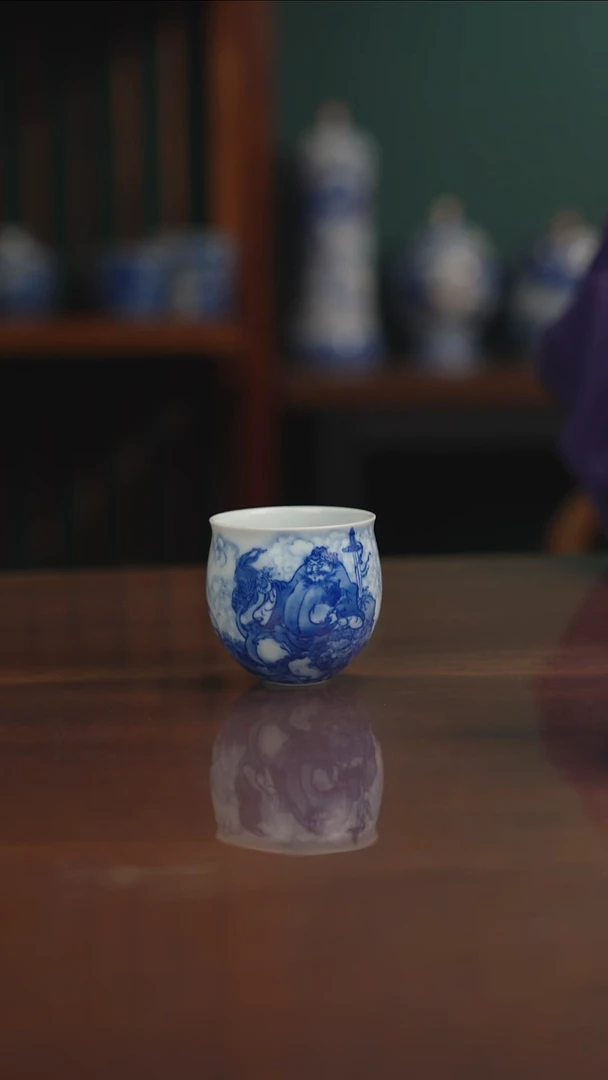 晓竹窑 钟馗主人杯