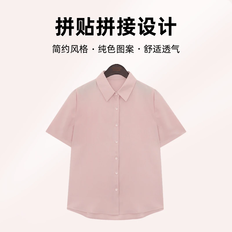 法式雪纺正肩polo衫女轻奢夏季新款垂感宽松超仙外穿百搭上衣小众