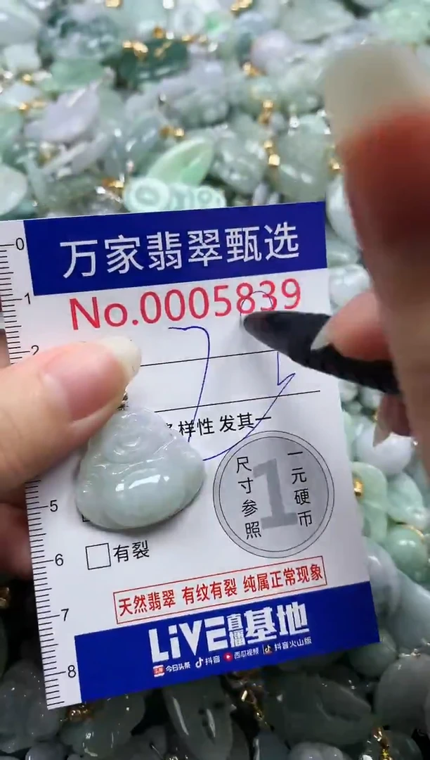 吊坠(不含链)未镶嵌翡翠5839