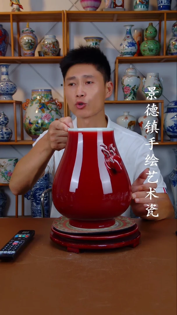 现代景德镇手工手绘陶瓷摆件20