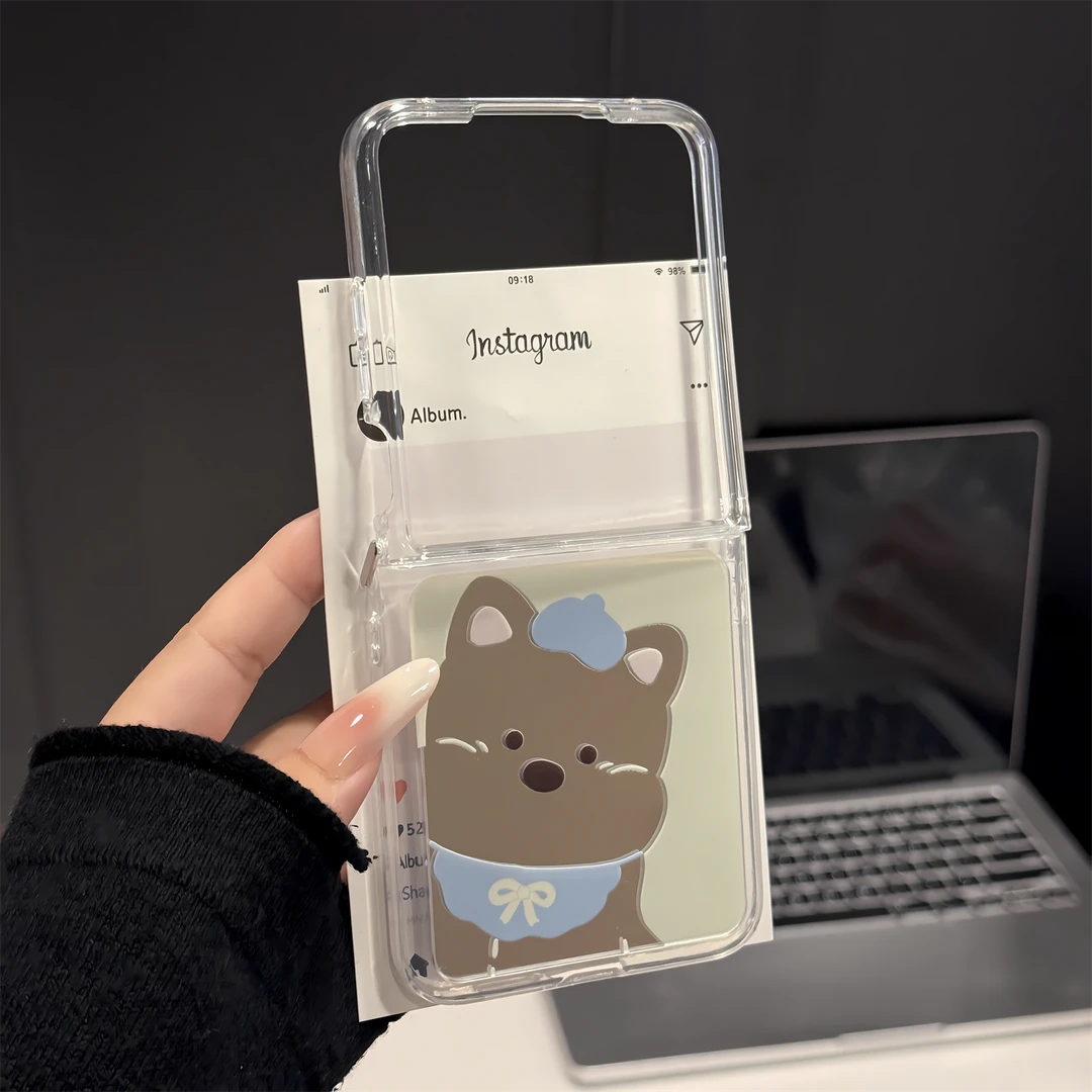 （小米 MIXFLIP系列）折叠镜面适用小米mixflip2手机壳防摔女西高地