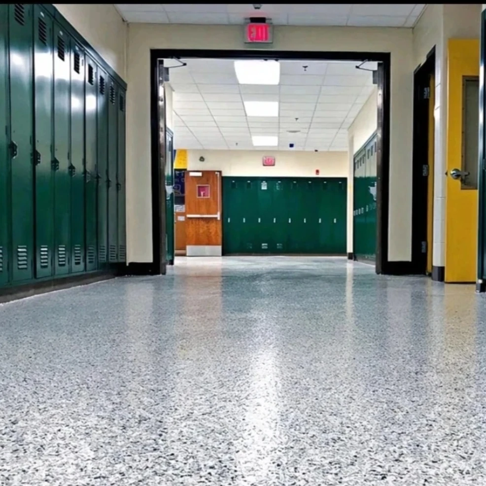 彩砂仿大理石防水地坪漆环氧自流平地坪漆水泥地面防滑耐磨防水