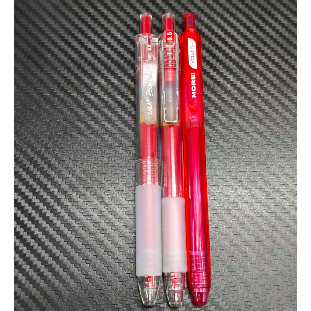 【发3支-大容量红色】【lala青春系（7802s+7803）+柯林青春版墨多多】