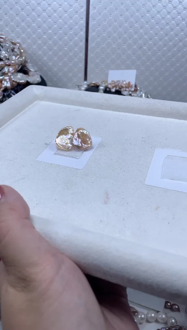 淡水珍珠未镶嵌耳饰【纯恬珠宝】