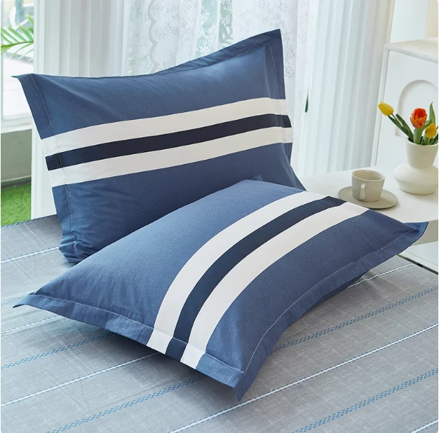 701-800纯棉枕套一对装全棉枕头套48X74尺寸宿舍家用单人新款四季