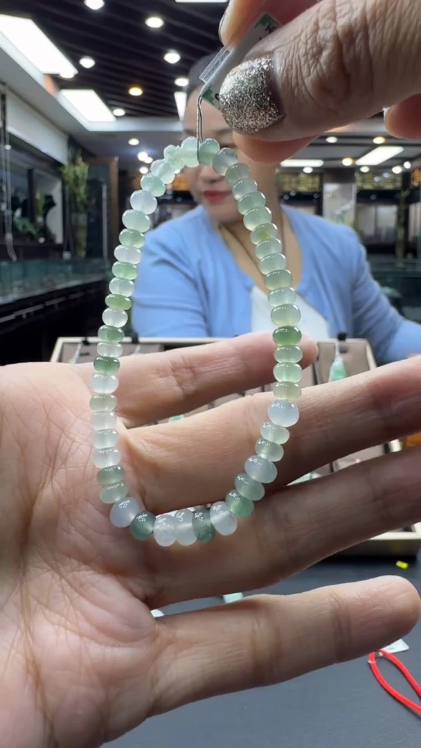 未镶嵌手串翡翠雪**️手串