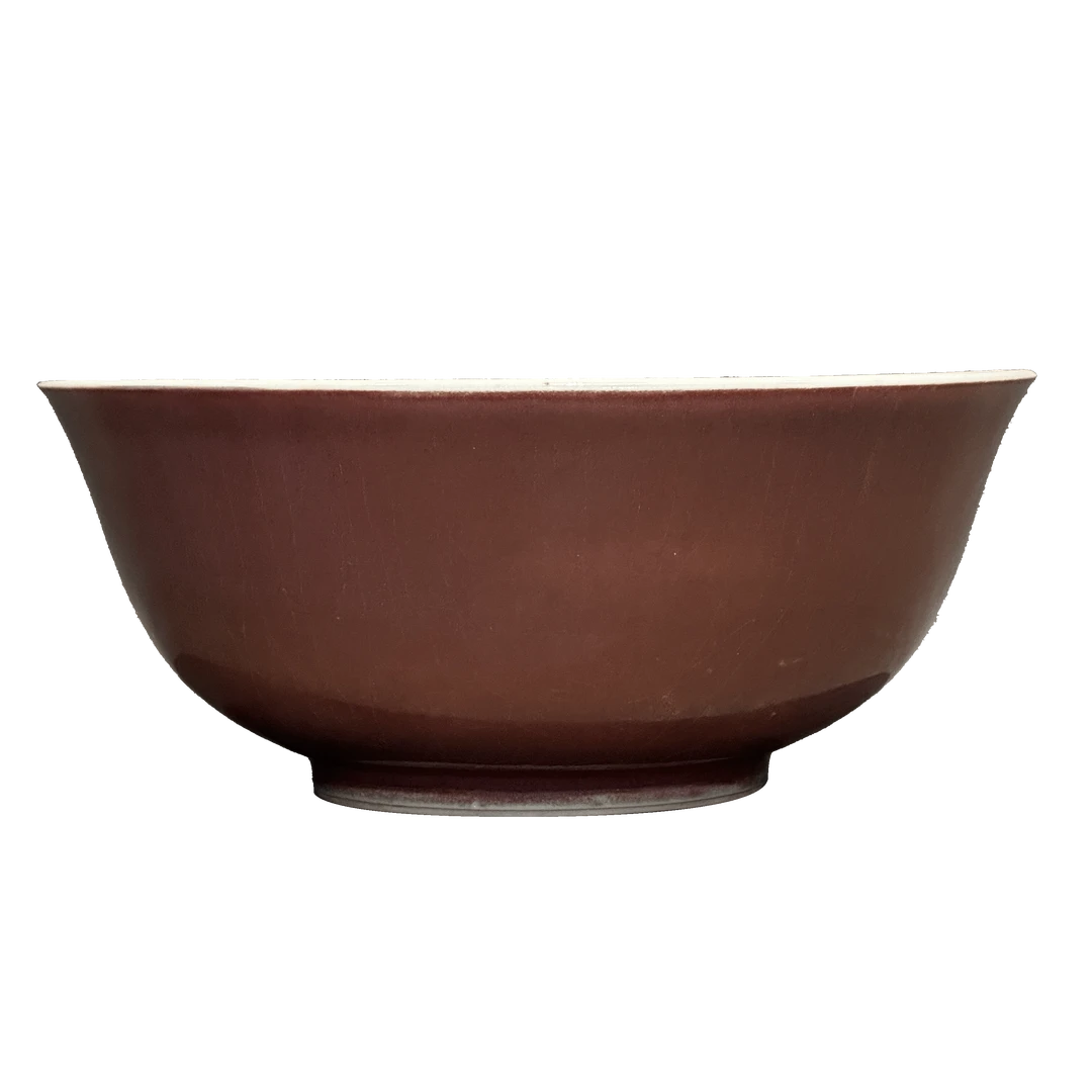 25320462y霁红釉碗