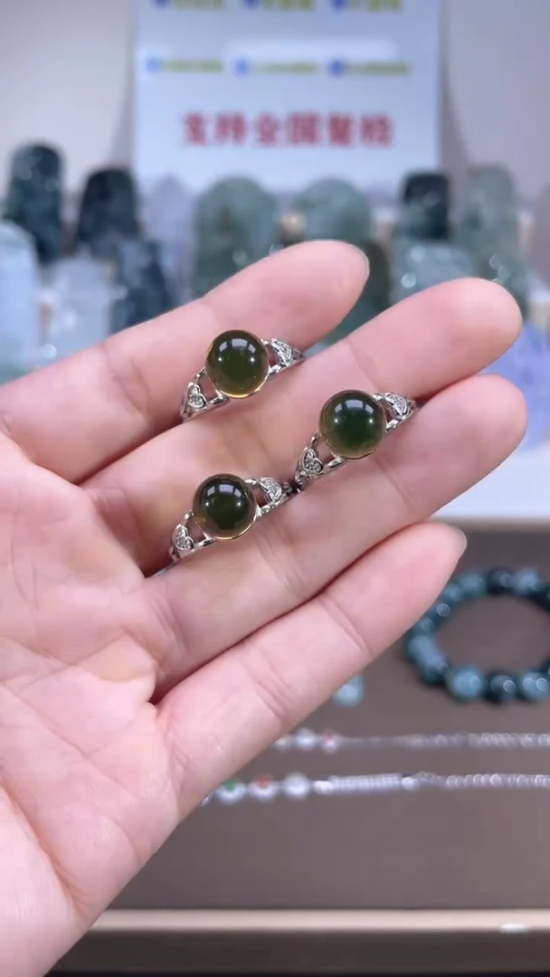 合金琥珀戒指琥珀戒指/多样性择1发货