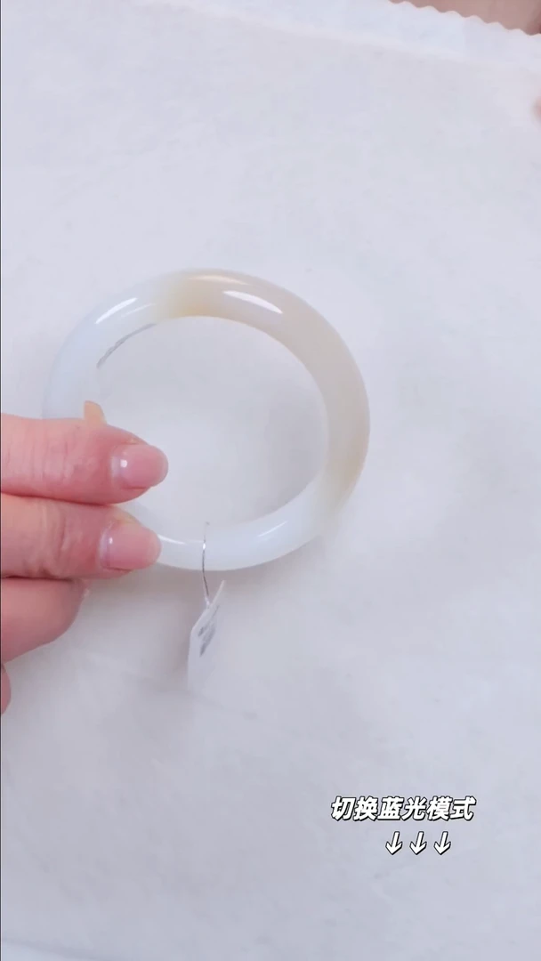 未镶嵌手镯和田玉114【】不退不换圈口51-51