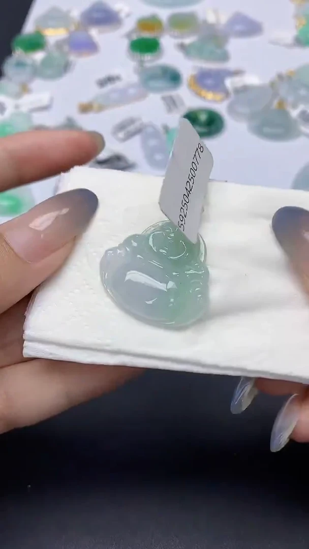 翡翠未镶嵌颈饰天然缅甸a货翡翠
