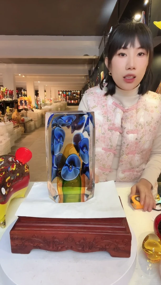 【闪购商品】茶盏琉璃摆件家居摆件