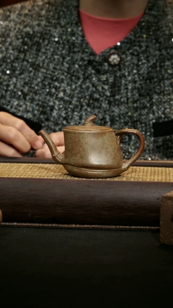 茶杯紫砂赵统宇柴烧斜桩