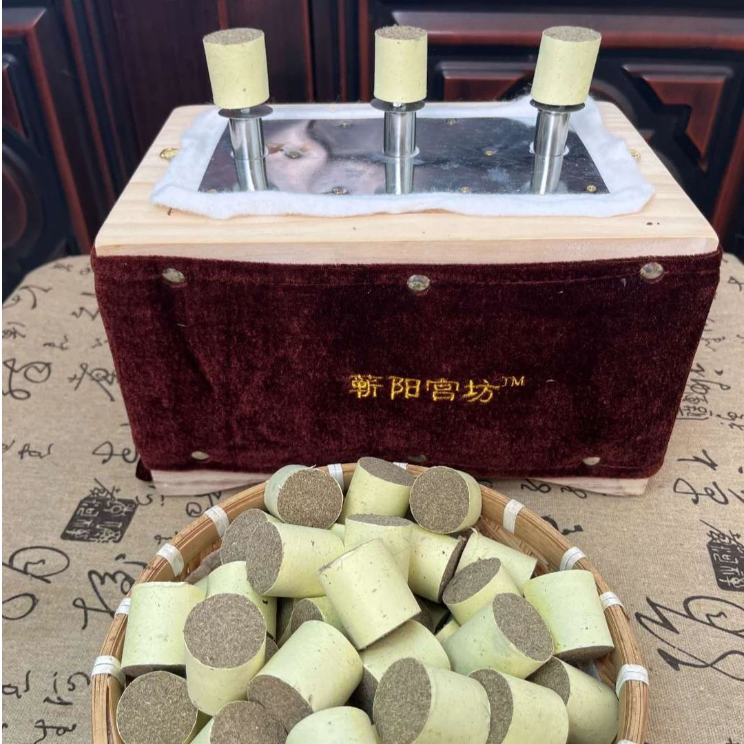 蕲艾2.5艾柱蕲春三年陈纯手工加粗纯艾绒艾草艾条家用温灸盒灸柱