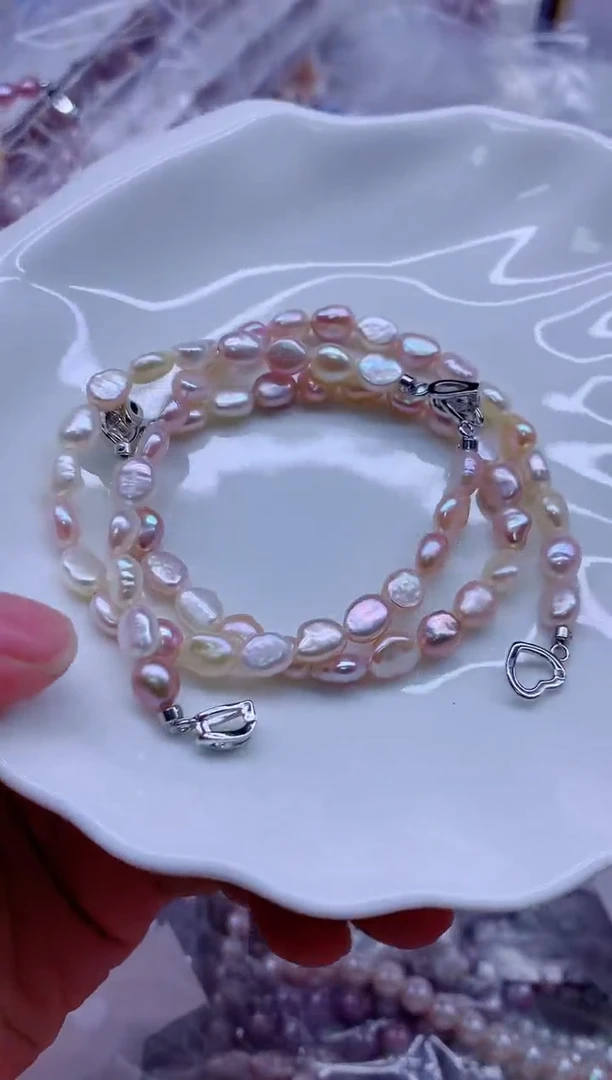 淡水珍珠手链合金多样性发其一，非无暇