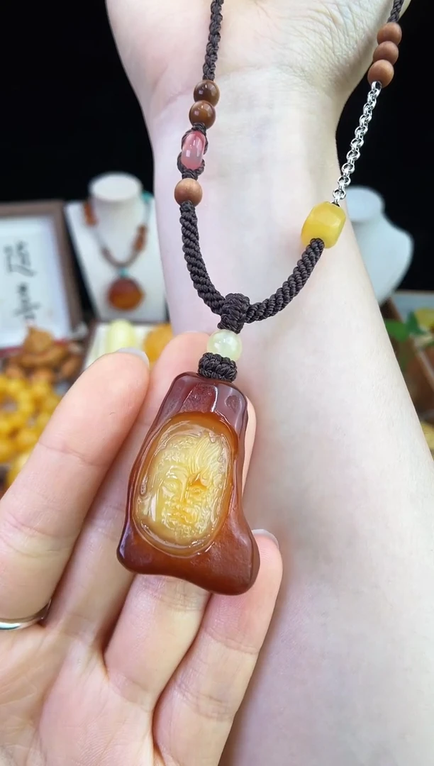 未镶嵌琥珀珠宝奇石快***敏柒月