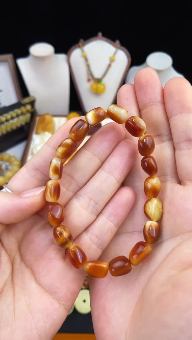 琥珀未镶嵌珠宝奇石柒月