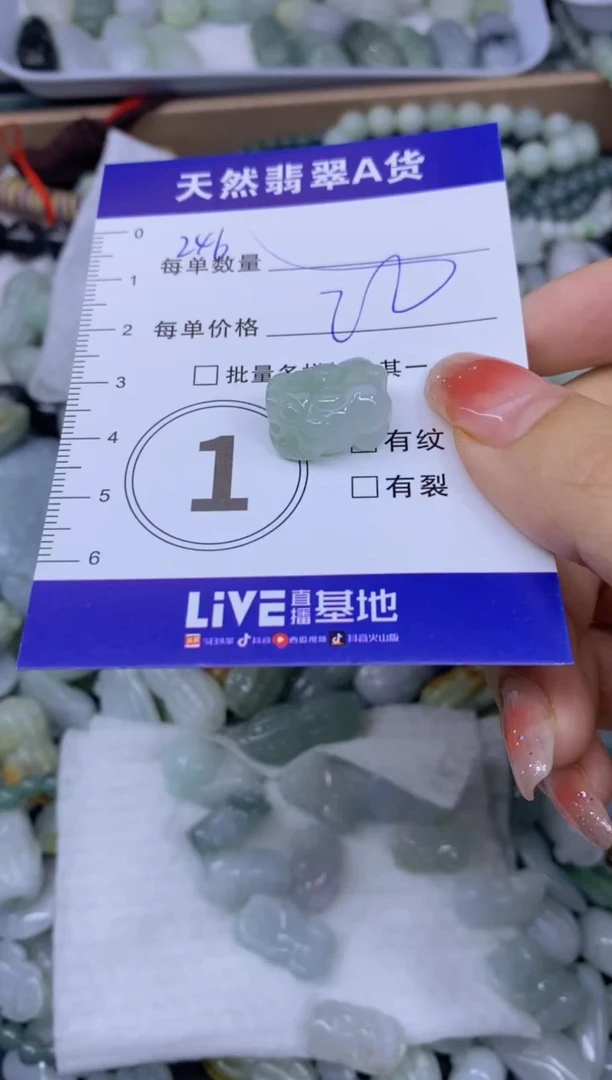 颈饰未镶嵌翡翠天然翡翠A货批量多样性发一件