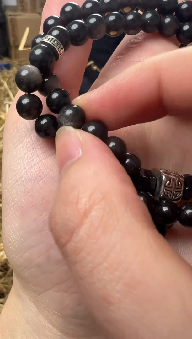 手串菩提根/象牙果银曜石