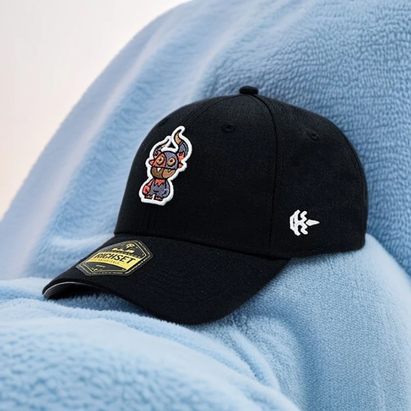 RICHSET火乾坤刺绣硬顶棒球帽时尚潮流元素