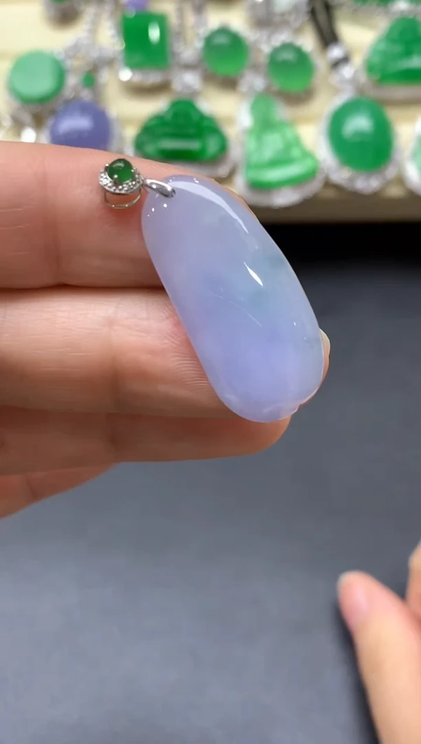 颈饰18K金镶嵌翡翠405国好珍宝