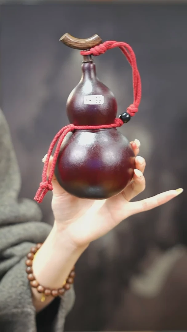 【闪购商品】XA199大漆酒葫芦不包手串及旋转底座
