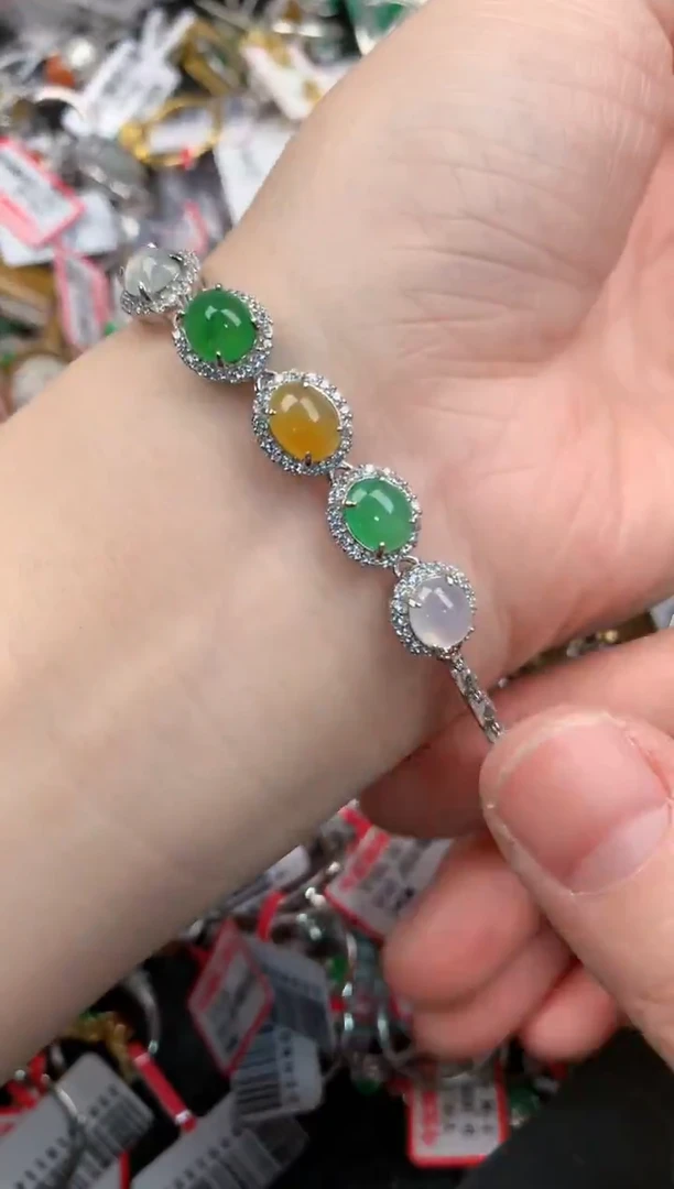 银S925镶嵌戒指翡翠111                  9