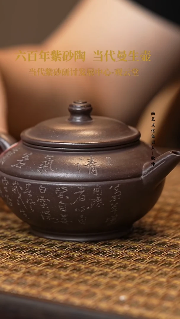 茶壶紫砂紫砂茶壶  天青泥  腰线水平
