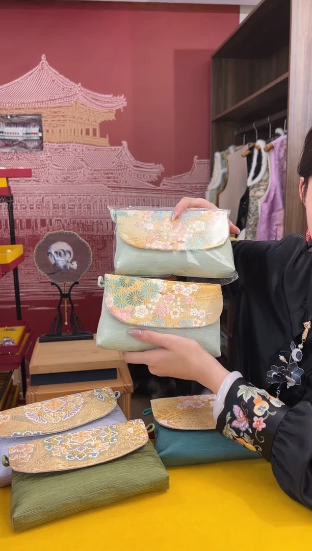 【闪购商品】刺绣非遗  手工西阵织包包